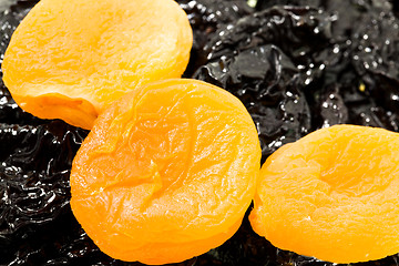 Image showing Dried apricots and prunes