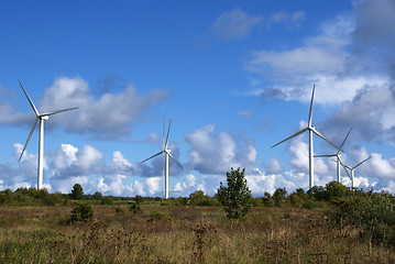 Image showing Landscape with a propeller