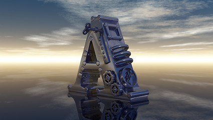 Image showing letter a machine