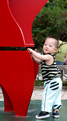 Image showing Korean baby smiling