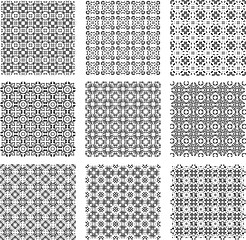 Image showing Set of stylish geometrical backgrounds