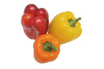 Image showing Three peppers isolated