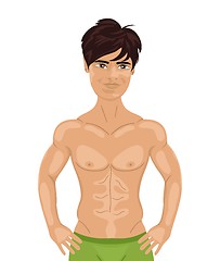 Image showing sexy guy isolated