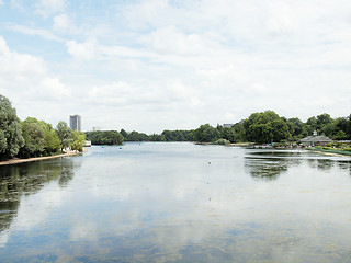 Image showing Serpentine lake, London