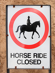 Image showing A sign