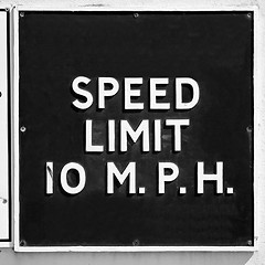 Image showing Speed limit sign