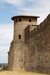 Image showing Walls of Carcassonne-detail