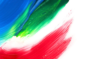 Image showing paints on the white paper