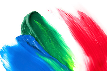 Image showing paints on the white paper