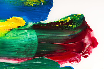 Image showing paints on the white paper