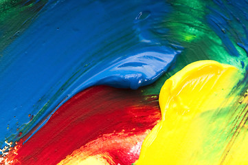 Image showing mixing paints. background 