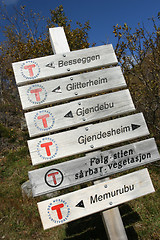 Image showing Mountain sign