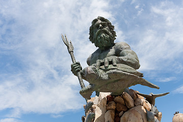 Image showing King Neptune Virginia Beach Statue