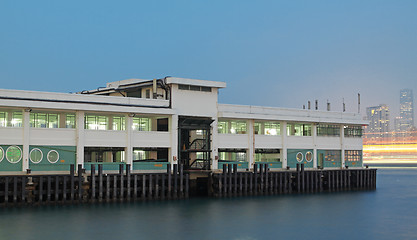 Image showing Ferry Pier to remote island of Hong Kong 
