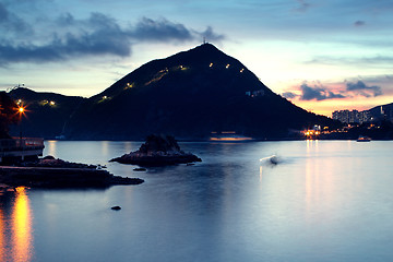 Image showing Sunrise over Lake