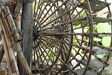 Image showing Water Wheel - motion blur on wheel 