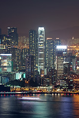 Image showing Hong Kong at night 