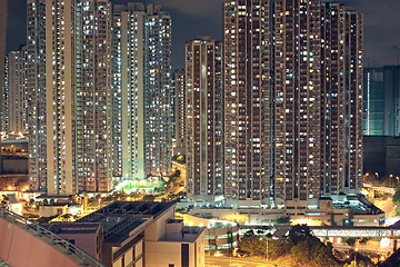 Image showing Hong kong at night 