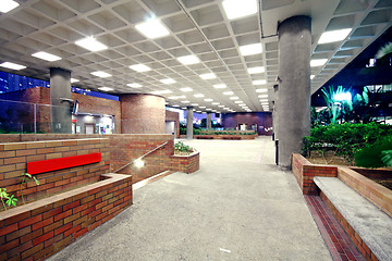 Image showing modern hall in city downtown night