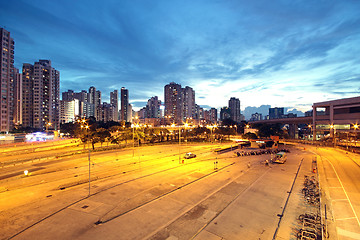 Image showing Night scene of Hong Kong 