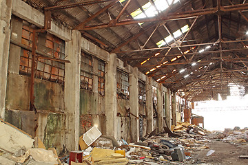 Image showing Abandoned Industrial Furnace 