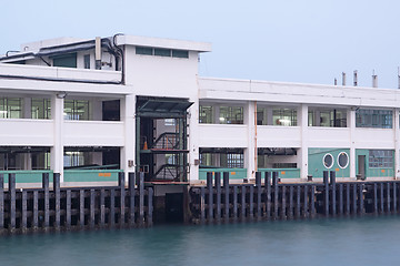 Image showing Ferry Pier to remote island of Hong Kong 