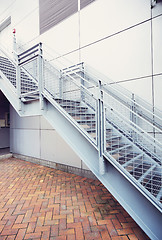 Image showing Abstract fire escape background texture 