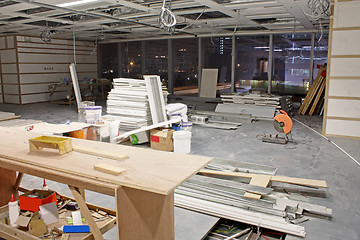 Image showing Interior construction site 