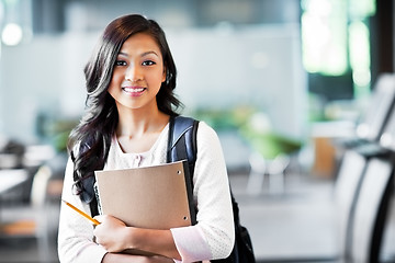 Image showing Asian college student