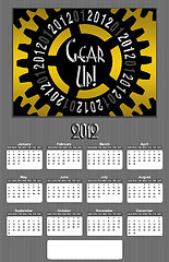 Image showing Gear up 2012 Annual Calendar Medium Image