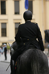 Image showing Riding police