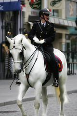 Image showing Riding police