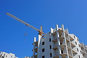 Image showing Used crane on the construction