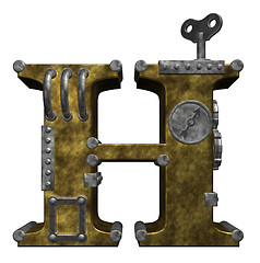Image showing steampunk letter h