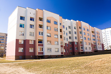Image showing Many-storeyed apartment house 