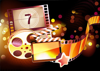 Image showing abstract cinema background