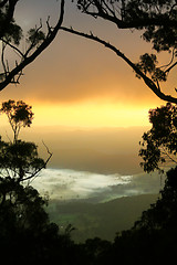 Image showing Misty Valley Sunrise