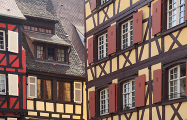 Image showing Alsatian architectural abstract