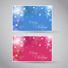 Image showing Set of vector christmas / New Year banners