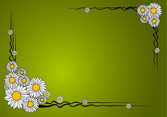 Image showing Vector flower frame 