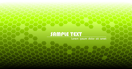 Image showing Abstract green technical background