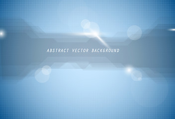 Image showing Abstract vector blue background