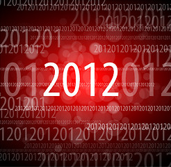 Image showing Vector 2012 new year card