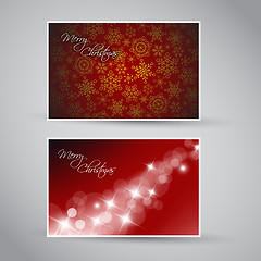 Image showing Set of vector christmas / New Year banners