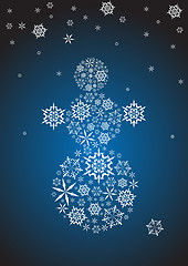 Image showing Stylized snowman