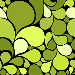 Image showing Green abstract seamless pattern 