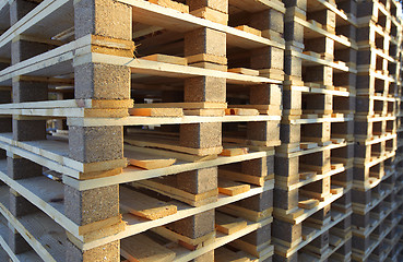 Image showing Wood pallets 