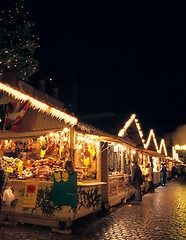 Image showing Christmas market, Metz, Lorraine, France