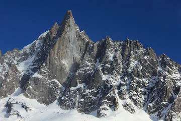 Image showing Westface of the Petit Dru