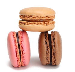 Image showing Three macarons